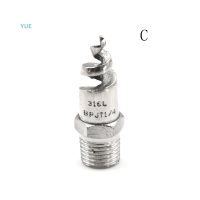 ?【Lowest price】YUE ใหม่1/4 "1/2" สแตนเลสเกลียวกรวย atomization Spray nozzle sprinkler Heads