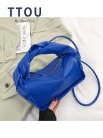 Fold Design Women Handbag Soft Leather Crossbody Shoulder Bags Solid Color Hobos Clutch Purse Female Lady Retro Zipper Pouch ▦✶