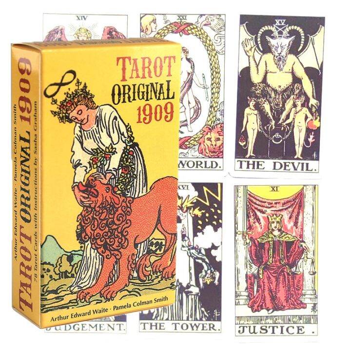 tarot-del-a-ดาดฟ้าไพ่ทาโรต์และคู่มือที่ได้รับแรงบันดาลใจจากโลกของ-guillmo-del-toro-ความแปลกใหม่แท่นของเล่นเกมการ์ดสำหรับผู้เริ่มต้น