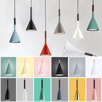 Nordic Simple Pendant Lights Multicolor Aluminum Hanging Lamp Modern Hanging Light E27 Lighting Fixtures