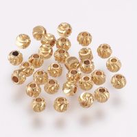 Ready Stock 100pcs ss Beads Long-Lasting Plated Round Real 18K Gold Platinum Plated Color For Jewelry Making