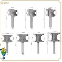 ZHIMUA ก้าน1/4นิ้ว ดอกเราเตอร์ ครึ่งรอบ เครื่องมืองานไม้ เครื่องตัดแต่งขน ของใหม่ เครื่องตัดมิลลิ่ง