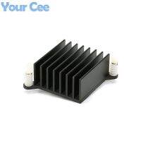 1 pcs 38*38*18mm Black Heatsink Cooling Fin Aluminum Heat Sink With Plastic Screw 38X38X18mm