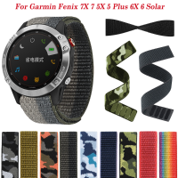 UltraFit 22 26mm Smartwatch Strap For Garmin Fenix 7 7X 6 6X Pro 5X 5Plus 935 945 3HR Epix 2 Bracelet Loop Nylon Wrist Band Belt