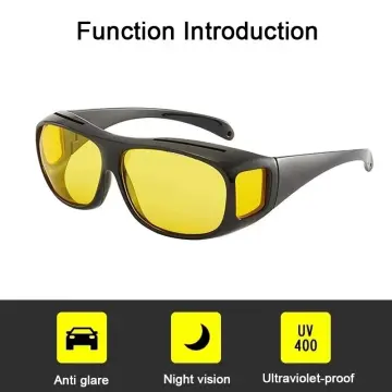 YAMEIZE Antiglare Night Vision Polarized Yellow Lens Sunglasses
