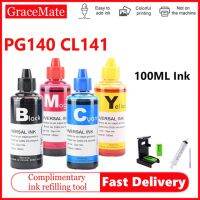 Cl141 Pg140เติมตลับหมึก Pg140 Ciss Cl141เปลี่ยนแทนที่สำหรับแคนนอน Mg4110 Pixma Mg3210 Mg3510 Mg474เครื่องพิมพ์ Mg3610