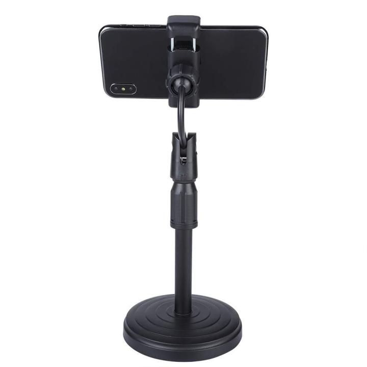 ที่วางโทรศัพท์มือถือ-ขาตั้งมือถือ-universal-retractable-mobile-phone-holder-desktop-lazy-bracket-mobile-stand-support-360-rotating-support-mobile-phone-width-below-6-inches-for-network-live-broadcast