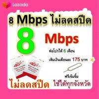 ซิมโปรเทพ 8  Mbps ไม่ลดสปีด เล่นไม่อั้น +โทรฟรีทุกเครือข่ายได้ แถมฟรีเข็มจิ้มซิม