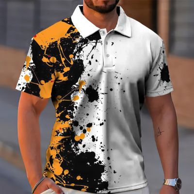 Mens Polo Shirt Fashion ing Color T Shirt Casual Tops Summer Short Sleeve Sport Wear Oversized Polo Shirts Man Clothes