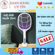 Vợt Bắt Muỗi Thông Minh 2In1 có Đèn Bắt Muỗi Tự Động kiêm đèn ngủ Ban Đêm