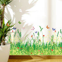 Ocean Fresh Green Grass Baseboard PVC Wall Stickers Skirting Kid Living Room Bedroom Bathroom Kitchen Nursery Balcony Home Decor