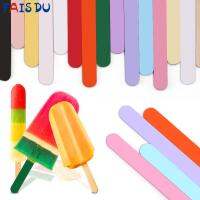 FAIS DU10pc Reusable Acrylic Matte Ice Cream Sticks DIY Crafts Kitchen Tools Accessories Popsicle Stick Cake Decorations Cups  Mugs Saucers