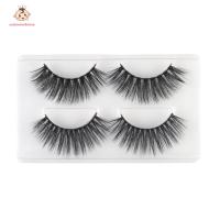 2 Pairs Mink Hair ​Thick Fake Eyelashes Handmade Nature Long False Lashes