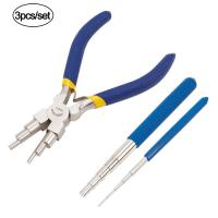 hot！【DT】 3pcs/set Wire Looping Tools Metal Pliers Mandrel Rods for Jewelry Making Beading Forming Supplies