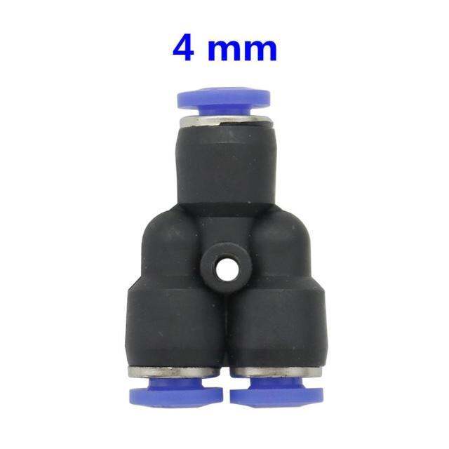 4/6/8/10/12/14/16mm Y Shaped Quick Connect Pvc Connector Pu/pe/nylon