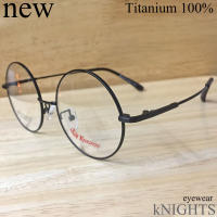 แว่นตา Fashion รุ่น KNIGHTS 9151 สีดำ กรอบแว่นตา สำหรับตัดเลนส์ แว่นตา ชาย หญิง ทรงสปอร์ต วัสดุ สแตนเลส Stainless Steel ขาสปริง รับตัดเลนส์