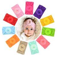 【CW】 New Baby Headband Turban Newborn Boy Round Knot Elastic Headbands Hair Band Accessories Kids