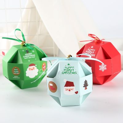 【YF】☏✿✧  10pcs Paper Boxes Kids Treats Navidad New year Decoration Natal Kerst Noel