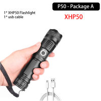XHP90 High Power LED Flashlight Mechanical Zoom 5 Modes Super Bright Tactical Flashlight Waterproof USB Rechargeable 18650 Torch