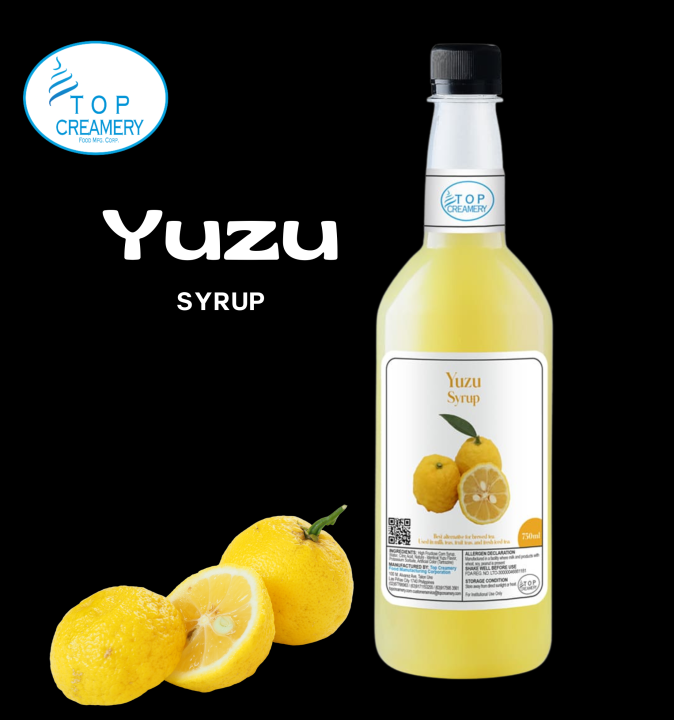 Yuzu Syrup 750ml TOP CREAMERY Lazada PH