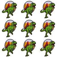 Pulaqi 10PCS Jurassic Park Patch Dinosaur Wholesale Patches Iron On Patches For Clothing Stripe Wholesale Dropship Custom Patch