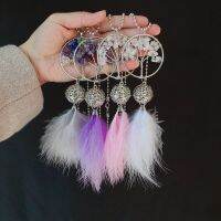 【LZ】◈✴  Life Tree Car Hanging Feather Pingente Dream Catcher Presente Criativo Decoração de Interiores