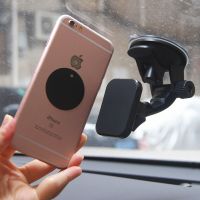 Universal Magnetic Car Phone Holder Mount Windshield Car Cradle with Sticky Suction Cup for iPhone Samsung Mobile Phone Bracket