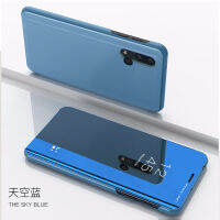 Huawei Honor 20เคสภาพกระจกใสสมาร์ทกันกระแทกฝาครอบโทรศัพท์ Honor 20เคสหนังแบบพับแข็ง"