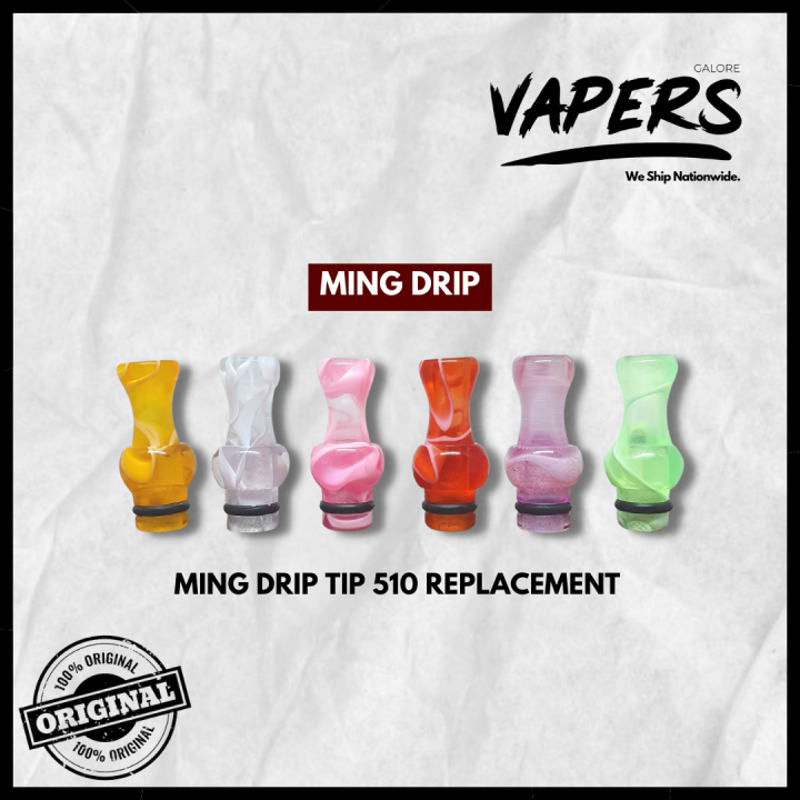 [AUTHETIC] 510 Ming Drip Tip 510 Adaptor Drip Tip 510 Ming Drip Tip