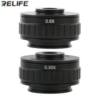 RELIFE 0.5X 0.35X Adapter Lens Focus Adjustable Camera Installation C Mount Adapter For New Type Trinocular Stereo Microscope