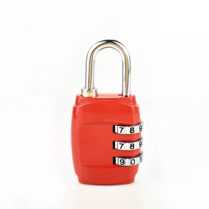 กระเป๋าเดินทางเหล็กด้วยรหัสผ่าน3รหัสกุญแจตัวล็อคแป้นหมุนกระเป๋า