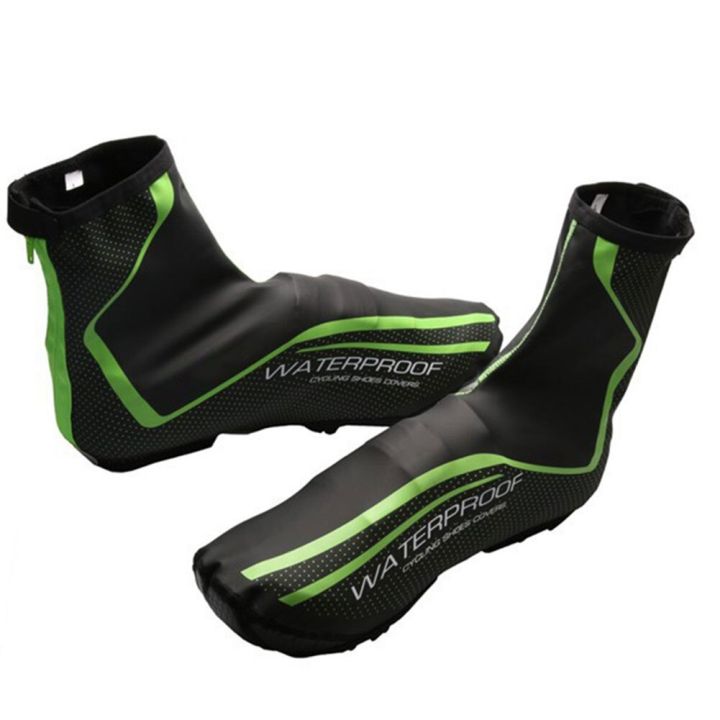 shoe-cover-pu-leather-warm-durable-racing-sports-protection-bike-windproof-waterproof-accessories-non-slip-outdoor-cycling-shoes-accessories