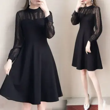 Casual black deals lace dress