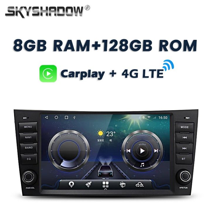 8g-128g-dsp-carplay-auto-android-13-0-8-ips-car-dvd-player-gps-wifi-bluetooth-rds-radio-for-benz-w211-w463-w219-w209-2004-2012-led-strip-lighting