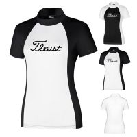 Titleist เสื้อกอล์ฟผู้หญิงฤดูร้อนยืดปลูกฝังศีลธรรมของคนหนึ่งแห้งเร็วความชื้นระบายอากาศและเหงื่อ POIO เสื้อยืดด้านบนไม่มีซับในเพื่อเคลือบโจ๊กเกอร์