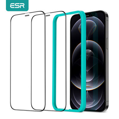 ESR Tempered Glass for iPhone 12 Ultra-Tough Full Cover Glass for iPhone 12 Pro Max Screen Protector 110lbs Protective Film 2pcs