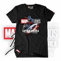 MarvelCaptain America The First Avenger Collabor เสื้อยืดสตรีทแวร์พรีเมี่ยมมี4XL ไซส์ใหญ่