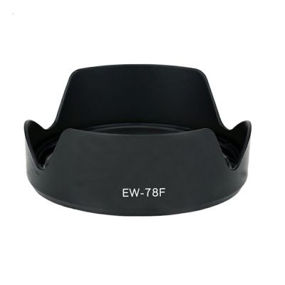 อุปกรณ์ป้องกันฝาครอบเสื้อฮู้ดลายดอกไม้กลีบ EW-78F 72มม. สำหรับ Canon EOS RP พร้อม RF 24-240มม. F4-6.3 USM 72แผ่นกรอง Mm