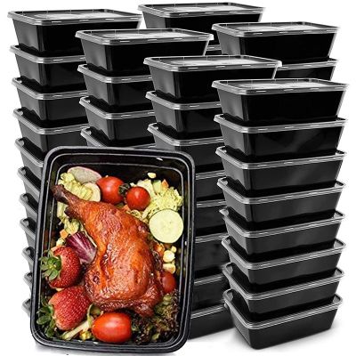 50-Pack Meal Prep Containers Food Storage Lunch Box Plastic Bento Boxes Reusable To-Go Food ContainersTH