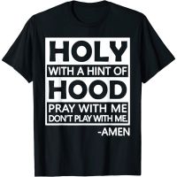 Holy With A Hint Of Hood Fashionshow Unisex เสื้อยืดญี่ปุ่น Harajuku สไตล์ Aesthetic Tee Hipsters Grunge Harajuku Casual Top คุณภาพสูง