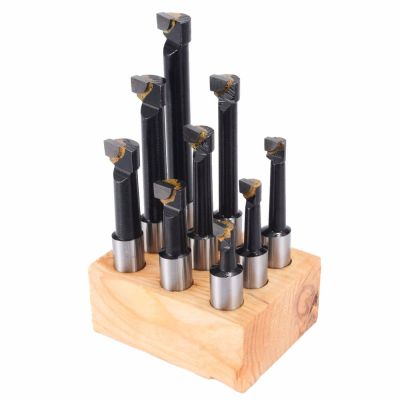 9PCS 12mm Hard Alloy Shank Boring Bars สําหรับหัวคว้าน 2 นิ้วคาร์ไบด์ปลายสําหรับหัวคว้าน 50 มม. สําหรับรูเจาะเครื่องกลึง