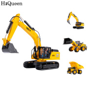 HiQueen 1 35 Simulation Engineering Vehicle Excavator Dump Truck Model