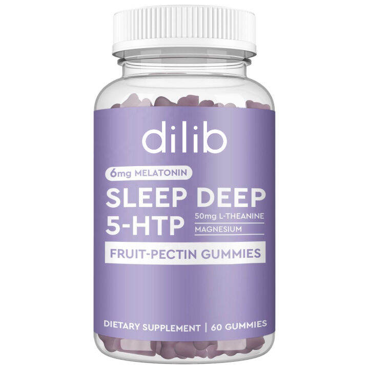 Sleep Gummies With 6MG Melatonin 5htp Vitamins Ashwagandha Reduce