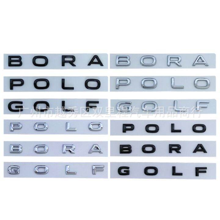 Untuk Volkswagen VW POLO baru GOLF BORA stiker huruf logo belakang
