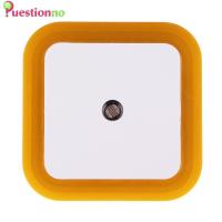 〔questionno〕Mini LED Light Sensor Control Night Light Square Bedroom Lamp EU US Plug (ready stock)