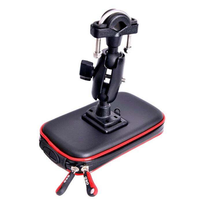 upgrade-360-degree-gps-motorcycle-waterproof-bag-bicycle-phone-holder-adjustable-handlebar-support-moto-mount-card-slots