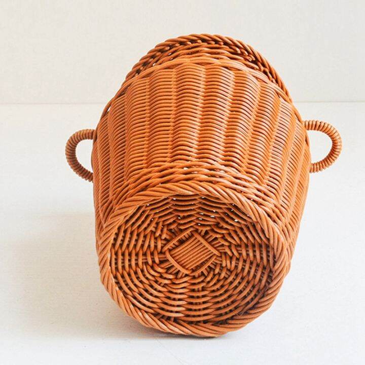 imitation-rattan-woven-vase-art-vase-tabletop-decoration-plants-flower-pot-faddish-flower-rattan-crafts-for-home-decor