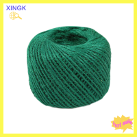 XINGK 50M 2mm ห่อของขวัญ Link กระดาษ Tag jute ผ้าพันคอริบบิ้นเชือกเชือกสาย