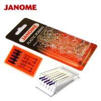 Janome หลอดพลาสติกสำหรับใช้ในบ้านทุกรุ่นเข็มปลายเข็มสีน้ำเงินขนาด11ปลายสีม่วงออกแบบมาสำหรับ Size14ยืดจาโนเม่