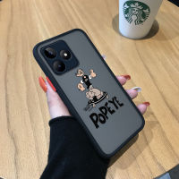 เคสสำหรับ Realme C53 Realme Narzo N53การ์ตูนน่ารักมีน้ำค้างแข็งโปร่งใสแบบแข็งเคสใส่โทรศัพท์กันกระแทกเคสป้องกันกล้องปกหลังแบบเต็ม